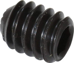 Holo-Krome - 1/4-20 UNC, 5/16" OAL, Internal Knurl Point Set Screw - Grade 8 Alloy Steel, 1/8" Key - Benchmark Tooling