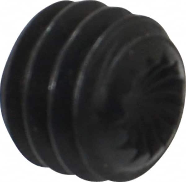 Holo-Krome - 5/16-18 UNC, 1/4" OAL, Internal Knurl Point Set Screw - Grade 8 Alloy Steel, 5/32" Key - Benchmark Tooling