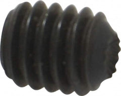 Holo-Krome - 5/16-18 UNC, 3/8" OAL, Internal Knurl Point Set Screw - Grade 8 Alloy Steel, 5/32" Key - Benchmark Tooling