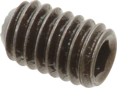 Holo-Krome - 5/16-18 UNC, 1/2" OAL, Internal Knurl Point Set Screw - Grade 8 Alloy Steel, 5/32" Key - Benchmark Tooling