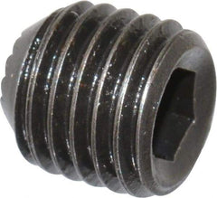 Holo-Krome - 5/16-24 UNF, 5/16" OAL, Internal Knurl Point Set Screw - Grade 8 Alloy Steel, 5/32" Key - Benchmark Tooling