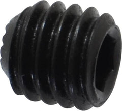 Holo-Krome - 3/8-16 UNC, 3/8" OAL, Internal Knurl Point Set Screw - Grade 8 Alloy Steel, 3/16" Key - Benchmark Tooling