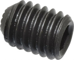 Holo-Krome - 3/8-16 UNC, 1/2" OAL, Internal Knurl Point Set Screw - Grade 8 Alloy Steel, 3/16" Key - Benchmark Tooling