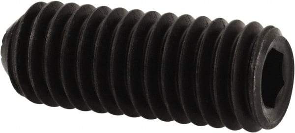 Holo-Krome - 3/8-16 UNC, 1" OAL, Internal Knurl Point Set Screw - Grade 8 Alloy Steel, 3/16" Key - Benchmark Tooling