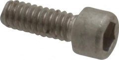 Holo-Krome - #2-56 UNC Hex Socket Drive, Socket Cap Screw - Grade 18-8 Stainless Steel, Uncoated, Fully Threaded, 1/4" Length Under Head - Benchmark Tooling