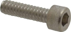Holo-Krome - #6-32 UNC Hex Socket Drive, Socket Cap Screw - Grade 18-8 Stainless Steel, Uncoated, Fully Threaded, 1/2" Length Under Head - Benchmark Tooling