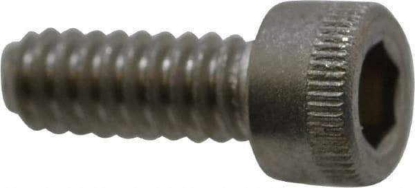 Holo-Krome - #10-24 UNC Hex Socket Drive, Socket Cap Screw - Grade 18-8 Stainless Steel, Uncoated, Fully Threaded, 1/2" Length Under Head - Benchmark Tooling