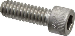 Holo-Krome - 1/4-20 UNC Hex Socket Drive, Socket Cap Screw - Grade 18-8 Stainless Steel, Uncoated, Fully Threaded, 3/4" Length Under Head - Benchmark Tooling