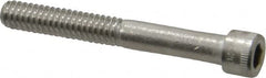 Holo-Krome - 1/4-20 UNC Hex Socket Drive, Socket Cap Screw - Grade 18-8 Stainless Steel, Uncoated, Partially Threaded, 2" Length Under Head - Benchmark Tooling