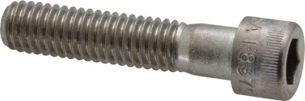 Holo-Krome - 3/8-16 UNC Hex Socket Drive, Socket Cap Screw - Grade 18-8 Stainless Steel, Uncoated, Partially Threaded, 1-3/4" Length Under Head - Benchmark Tooling