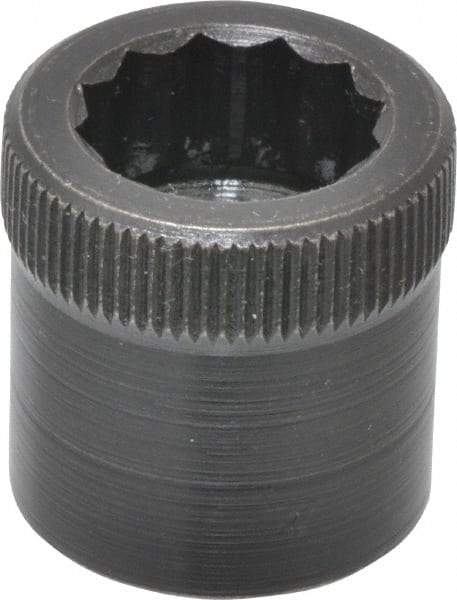 Holo-Krome - 1/2-20" Thread Uncoated Steel Allen Nut - 1/2" Diam, 1/2" Hex Key - Benchmark Tooling