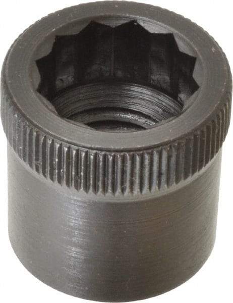 Holo-Krome - 1-8" Thread Uncoated Steel Allen Nut - 1" Diam, 1" Hex Key - Benchmark Tooling