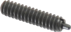 Gibraltar - 6-32, 17/32" Thread Length, 1/16" Plunger Projection, Steel Threaded Spring Plunger - 0.045" Max Plunger Diam, 17/32" Plunger Length, 0.5 Lb Init End Force, 1.5 Lb Final End Force - Benchmark Tooling