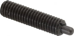 Gibraltar - 10-32, 3/4" Thread Length, 1/8" Plunger Projection, Steel Threaded Spring Plunger - 0.092" Max Plunger Diam, 3/4" Plunger Length, 1.3 Lb Init End Force, 2.7 Lb Final End Force - Benchmark Tooling