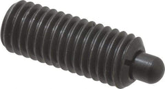 Gibraltar - 1/2-13, 1-1/4" Thread Length, 1/4" Plunger Projection, Steel Threaded Spring Plunger - 1/4" Max Plunger Diam, 1-1/4" Plunger Length, 6.6 Lb Init End Force, 17.4 Lb Final End Force - Benchmark Tooling