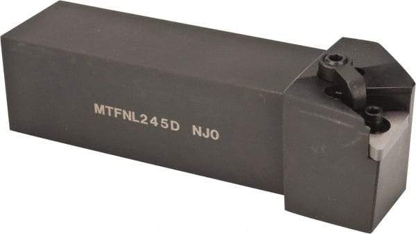 Hertel - MTFN, Left Hand Cut, 0° Lead Angle, 1-1/2" Shank Height x 1-1/2" Shank Width, Negative Rake Indexable Turning Toolholder - 6" OAL, TN..54. Insert Compatibility, Series Multi-Option - Benchmark Tooling