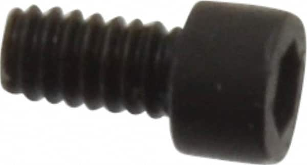 Holo-Krome - #0-80 UNF Hex Socket Drive, Socket Cap Screw - Alloy Steel, Black Oxide Finish, Fully Threaded, 1/8" Length Under Head - Benchmark Tooling