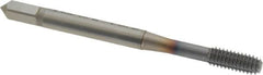 OSG - #8-32 UNC H4 Thread Limit Modified Bottoming Thread Forming Tap - Powdered Metal High Speed Steel, TiCN Finish, 2-1/8" OAL, 3/4" Thread Length, Right Hand Thread, Series EXOTAP NRT - Benchmark Tooling