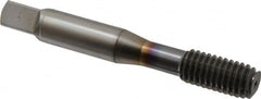 OSG - 3/8-16 UNC H6 Thread Limit Modified Bottoming Thread Forming Tap - Powdered Metal High Speed Steel, TiCN Finish, 2-15/16" OAL, 1-1/4" Thread Length, Right Hand Thread, Series EXOTAP NRT - Benchmark Tooling