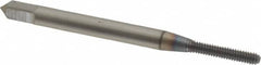 OSG - #2-56 UNC H2 Thread Limit Bottoming Thread Forming Tap - Powdered Metal High Speed Steel, TiCN Finish, 1-3/4" OAL, 7/16" Thread Length, Right Hand Thread, Series EXOTAP NRT - Benchmark Tooling