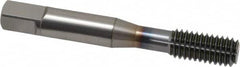 OSG - 3/8-16 UNC H9 Thread Limit Bottoming Thread Forming Tap - Powdered Metal High Speed Steel, TiCN Finish, 2-15/16" OAL, 1-1/4" Thread Length, Right Hand Thread, Series EXOTAP NRT - Benchmark Tooling