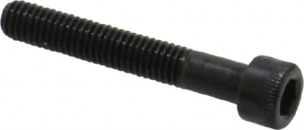 Holo-Krome - #10-32 UNF Hex Socket Drive, Socket Cap Screw - Alloy Steel, Black Oxide Finish, Partially Threaded, 1-1/4" Length Under Head - Benchmark Tooling