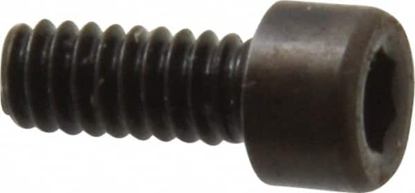 Holo-Krome - #3-48 UNC Hex Socket Drive, Socket Cap Screw - Alloy Steel, Black Oxide Finish, Fully Threaded, 1/4" Length Under Head - Benchmark Tooling