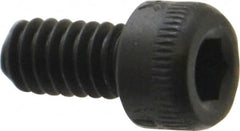 Holo-Krome - #5-40 UNC Hex Socket Drive, Socket Cap Screw - Alloy Steel, Black Oxide Finish, Fully Threaded, 1/4" Length Under Head - Benchmark Tooling