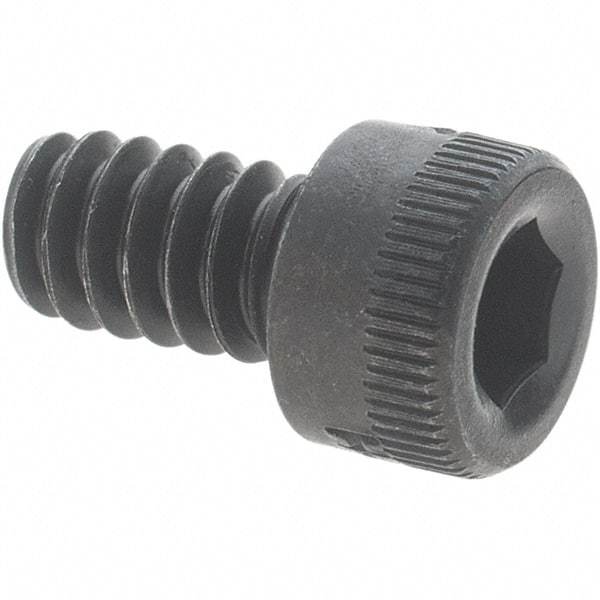 Holo-Krome - #6-32 UNC Hex Socket Drive, Socket Cap Screw - Alloy Steel, Black Oxide Finish, Fully Threaded, 1/4" Length Under Head - Benchmark Tooling