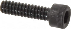 Holo-Krome - #6-32 UNC Hex Socket Drive, Socket Cap Screw - Alloy Steel, Black Oxide Finish, Fully Threaded, 1/2" Length Under Head - Benchmark Tooling