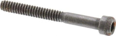 Holo-Krome - #6-32 UNC Hex Socket Drive, Socket Cap Screw - Alloy Steel, Black Oxide Finish, Partially Threaded, 1-1/4" Length Under Head - Benchmark Tooling