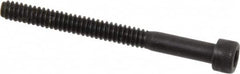 Holo-Krome - #6-32 UNC Hex Socket Drive, Socket Cap Screw - Alloy Steel, Black Oxide Finish, Partially Threaded, 1-1/2" Length Under Head - Benchmark Tooling