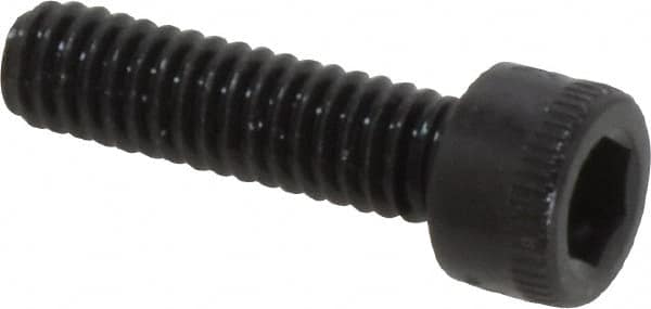 Holo-Krome - #8-32 UNC Hex Socket Drive, Socket Cap Screw - Alloy Steel, Black Oxide Finish, Fully Threaded, 5/8" Length Under Head - Benchmark Tooling