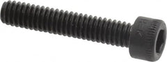 Holo-Krome - #8-32 UNC Hex Socket Drive, Socket Cap Screw - Alloy Steel, Black Oxide Finish, Fully Threaded, 7/8" Length Under Head - Benchmark Tooling