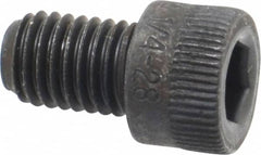 Holo-Krome - 1/4-28 UNF Hex Socket Drive, Socket Cap Screw - Alloy Steel, Black Oxide Finish, Fully Threaded, 3/8" Length Under Head - Benchmark Tooling