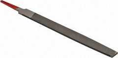 Simonds File - 6" Long, Second Cut, Mill American-Pattern File - Single Cut, Tang - Benchmark Tooling