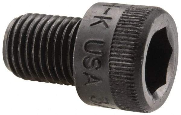 Holo-Krome - 3/8-24 UNF Hex Socket Drive, Socket Cap Screw - Alloy Steel, Black Oxide Finish, Fully Threaded, 1/2" Length Under Head - Benchmark Tooling