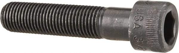 Holo-Krome - 3/8-24 UNF Hex Socket Drive, Socket Cap Screw - Alloy Steel, Black Oxide Finish, Partially Threaded, 1-3/4" Length Under Head - Benchmark Tooling