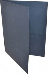 UNIVERSAL - 11" Long x 8-1/2" Wide Leatherette Two-Pocket Portfolios - Dark Blue - Benchmark Tooling