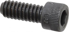 Holo-Krome - 1/4-20 UNC Hex Socket Drive, Socket Cap Screw - Alloy Steel, Black Oxide Finish, Fully Threaded, 5/8" Length Under Head - Benchmark Tooling