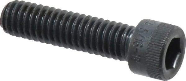 Holo-Krome - 5/16-18 UNC Hex Socket Drive, Socket Cap Screw - Alloy Steel, Black Oxide Finish, Fully Threaded, 1-1/4" Length Under Head - Benchmark Tooling