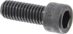 Holo-Krome - 3/8-16 UNC Hex Socket Drive, Socket Cap Screw - Alloy Steel, Black Oxide Finish, Fully Threaded, 1" Length Under Head - Benchmark Tooling