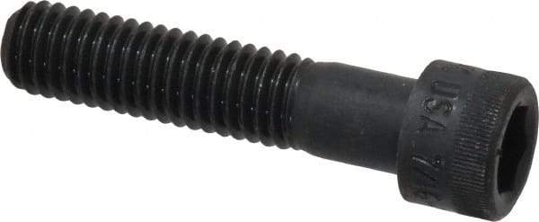 Holo-Krome - 7/16-14 UNC Hex Socket Drive, Socket Cap Screw - Alloy Steel, Black Oxide Finish, Partially Threaded, 2" Length Under Head - Benchmark Tooling