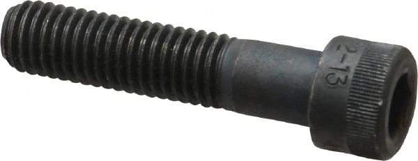 Holo-Krome - 1/2-13 UNC Hex Socket Drive, Socket Cap Screw - Alloy Steel, Black Oxide Finish, Partially Threaded, 2-1/4" Length Under Head - Benchmark Tooling