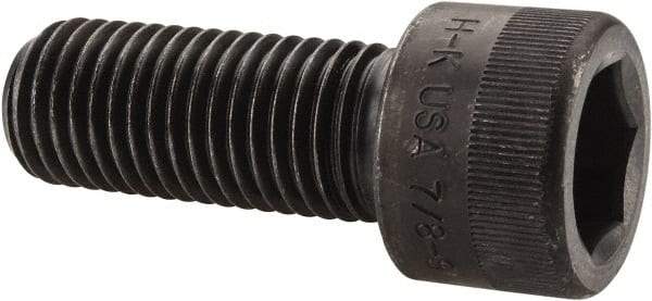 Holo-Krome - 7/8-9 UNC Hex Socket Drive, Socket Cap Screw - Alloy Steel, Black Oxide Finish, Fully Threaded, 2-3/4" Length Under Head - Benchmark Tooling