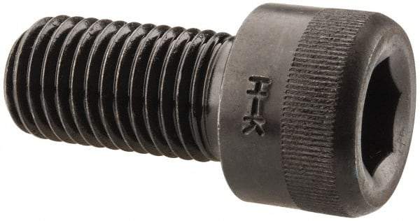 Holo-Krome - 1-8 UNC Hex Socket Drive, Socket Cap Screw - Alloy Steel, Black Oxide Finish, Fully Threaded, 2" Length Under Head - Benchmark Tooling