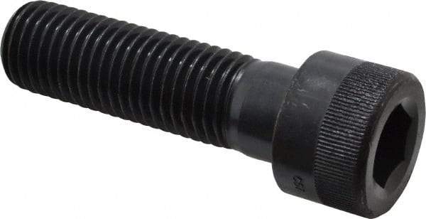 Holo-Krome - 1-8 UNC Hex Socket Drive, Socket Cap Screw - Alloy Steel, Black Oxide Finish, Partially Threaded, 3-1/2" Length Under Head - Benchmark Tooling
