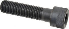 Holo-Krome - 1-8 UNC Hex Socket Drive, Socket Cap Screw - Alloy Steel, Black Oxide Finish, Partially Threaded, 4" Length Under Head - Benchmark Tooling