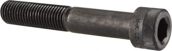 Holo-Krome - 1-8 UNC Hex Socket Drive, Socket Cap Screw - Alloy Steel, Black Oxide Finish, Partially Threaded, 6" Length Under Head - Benchmark Tooling
