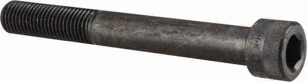 Holo-Krome - 1-8 UNC Hex Socket Drive, Socket Cap Screw - Alloy Steel, Black Oxide Finish, Partially Threaded, 8" Length Under Head - Benchmark Tooling